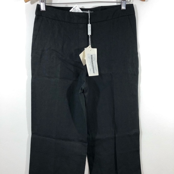 MaxMara Black Wide Leg Agami Linen Pants 4 - Picture 4 of 8